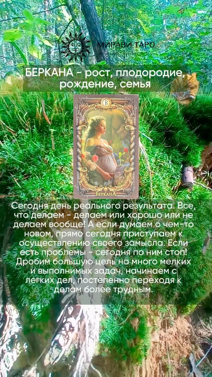 РУНЫ • ЧИСТКИ • РИТУАЛЫ • ТАРО в LOOKY. . БЕРКАНА. Подсказка о...