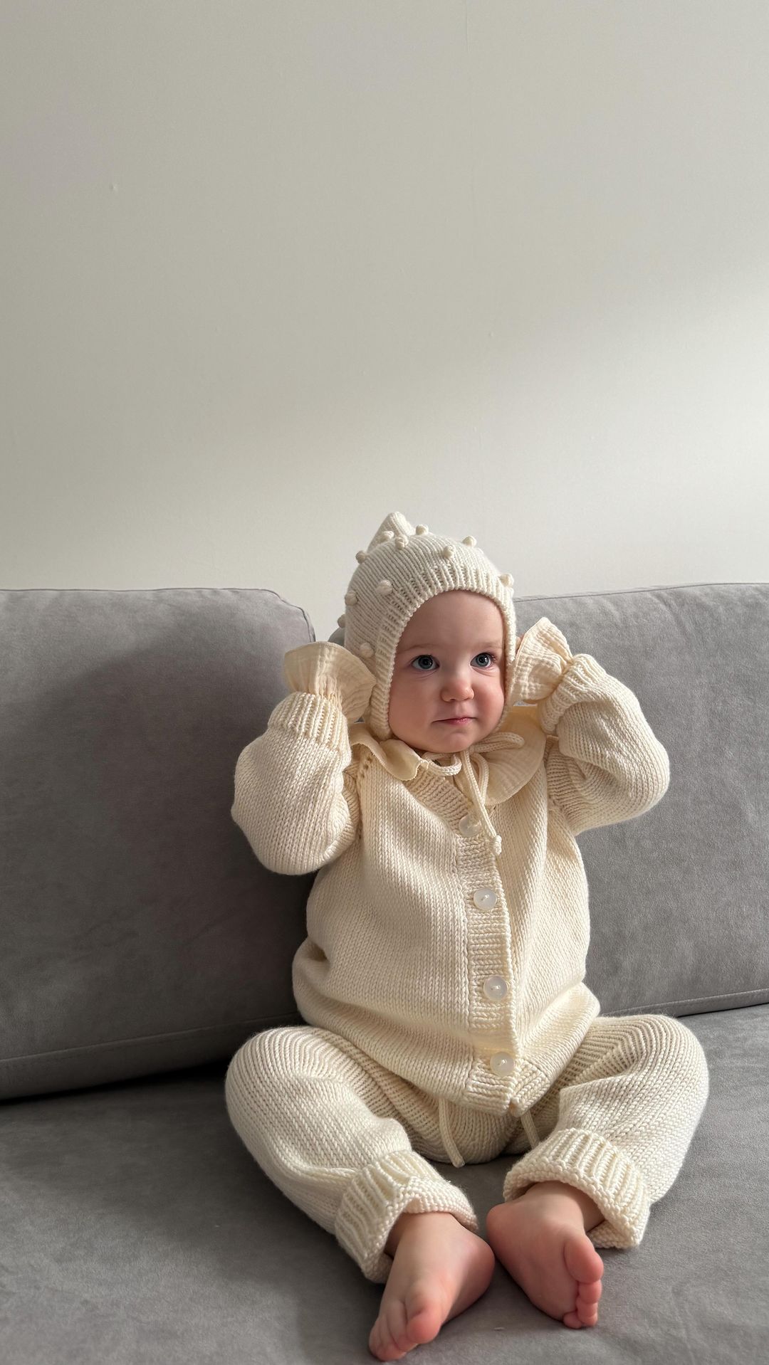 jenny_k.knits в LOOKY. . молочный костюм из м...