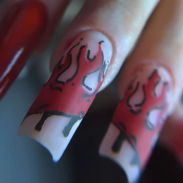 julia_s_h_m_k_v в LOOKY. #ногти,#ногтикурск,#ногти46,#маникюркурск,#маникюр,#маникюргельлак. Огонь 🔥🔥🔥 ту...ту...