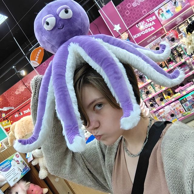 leka_sov в LOOKY. #осьминог,#мягкиеигрушки. Если вам стало груст...