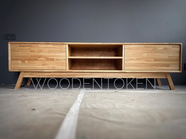 woodentoken в LOOKY. #тумбаиздуба,#тумба,#тумбаподтелевизор,#дуб,#консоль,#изделиеиздерева. Тумба из массива дуб...