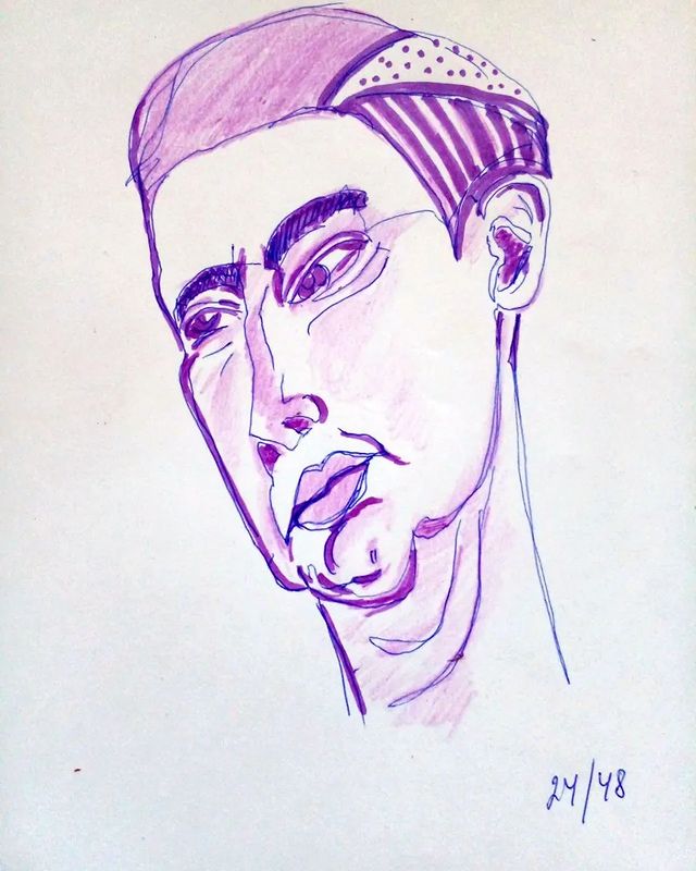 boyarynia_art в LOOKY. #challenge48faces,#artchallenges,#скетчингмаркерами,#скетчи,#артчеллендж,#скетчарт,#scetchart,#scetches,#scetchbook,#портрет,#скетчарт,#скетчкарандашами,#скетчпортрет,#скетчпортреты. День 24/48 Автопортр...