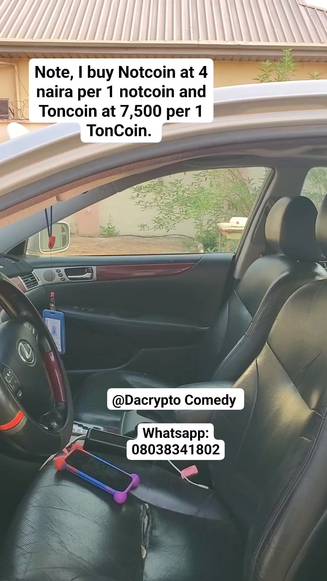 Da Crypto Comedy в LOOKY. #Notcoin,#ibuynotcoin. Kindly follow my pag...