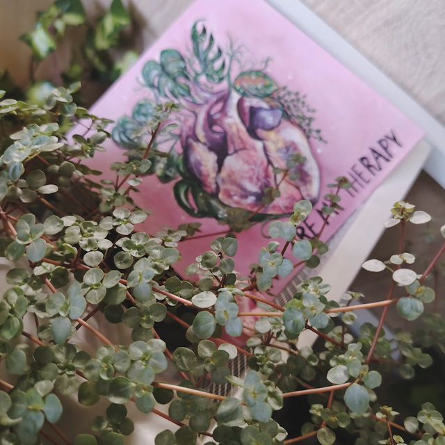 leka_sov в LOOKY. #рисунок,#растения,#подврок,#монстера,#сердце,#терапия,#арт. Plants are my therap...