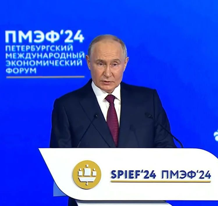 peterburg.news в LOOKY — Путин выступил на пленарном заседании ПМЭФ-2024 

Его основн