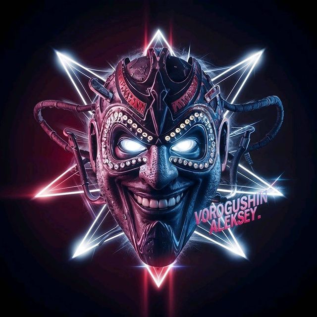 vorogushin_aleksey в LOOKY. #попарт,#киберпанк,#cyberpunk,#art,#digital,#digitalart,#арт,#popart,#mask,#neon,#avatar,#nft. Ai-художник: Ворогуш...
