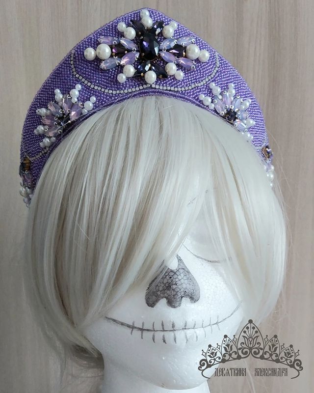 kokoshnik_skazki_severa в LOOKY. #кокошник,#кокошникручнойработы,#ободок,#венец,#ручнаяработа. #кокошник #кокошникр...