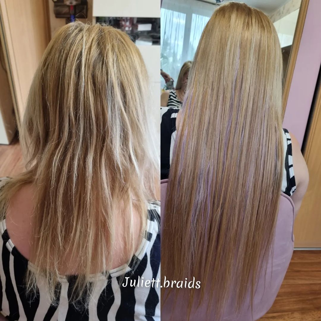 juliett.braids в LOOKY — Голливудское наращивание
Использовали биопротеиновые волосы 