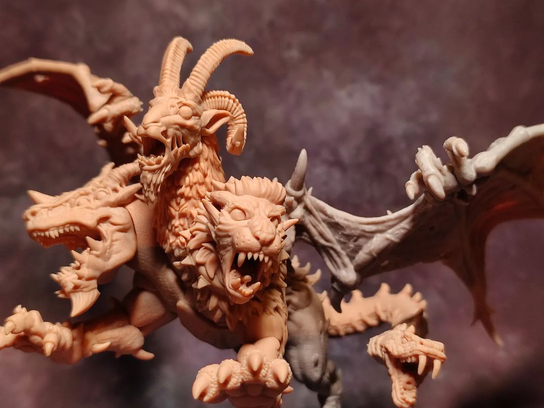 Chimera from warhammer the old world.
3d 
Our author's unique model.
#warhammer #warhamneroldworld #chimera #chaos