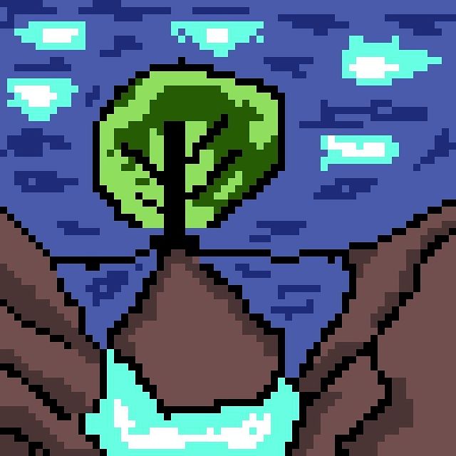 asyagamer99 в LOOKY. #пиксель,#пиксельарт,#арт,#pixel,#art,#pixelart,#рисунок,#дерево,#горы,#художник,#пиксельныйхудожник. Это моя первая пиксе...