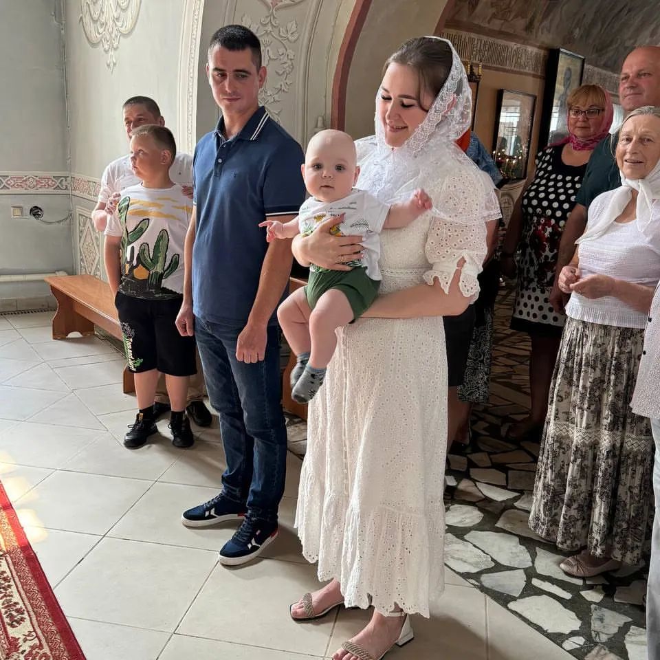 Таинство крещения Даниила