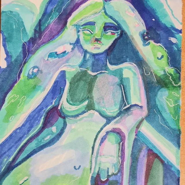 izz_ars в LOOKY. #waterlady,#lady,#water,#draw,#drawing. #waterlady #lady #wa...