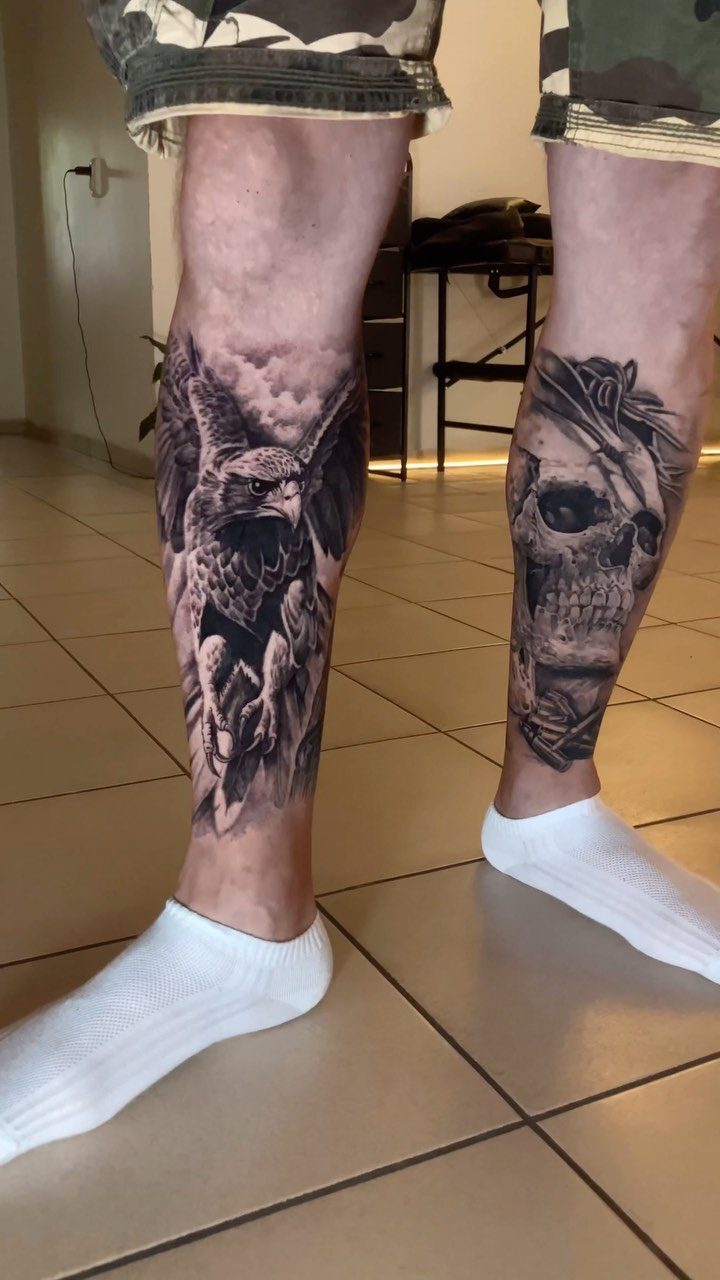 tattoo_mishamakeev в LOOKY. . Катаем ноги. Сокол с...