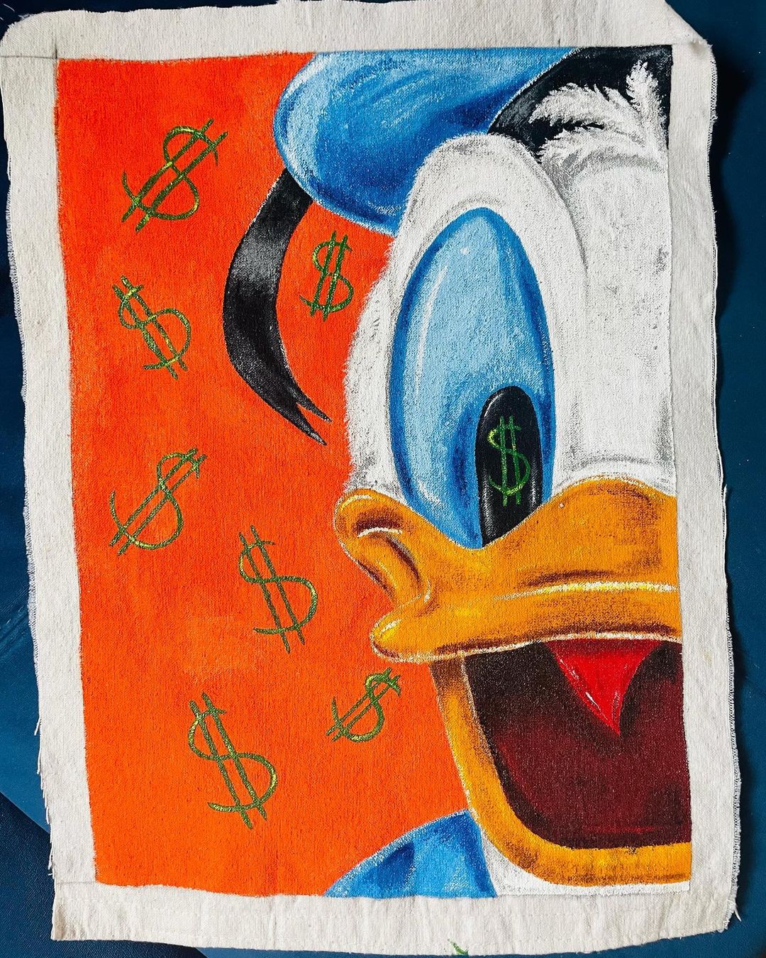 FoxWoodArt в LOOKY — Будущая нашивка на футболку с Даком! 
Можно смело стирать и 