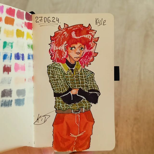 kaffee_kunstler в LOOKY. #рисунок,#sketchbook,#арты,#фанарт,#southpark,#kyle,#kylesouthpark,#кайл,#кайлюжныйпарк. — Рисунок в новом sk...