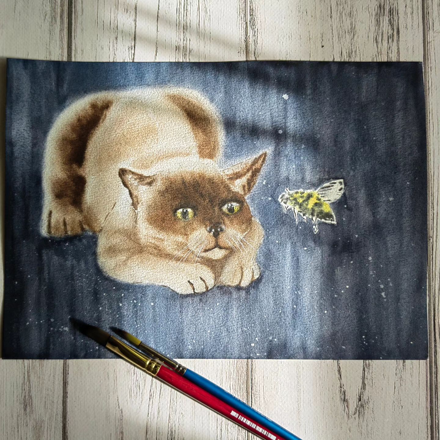fedosenkovalp в LOOKY. #рисуюакварелью,#учусь_у_собаки_рисоваки,#котишмель,#котишмельакварелью,#петропавловсккамчатский,#Камчатка. Заключительный урок ...