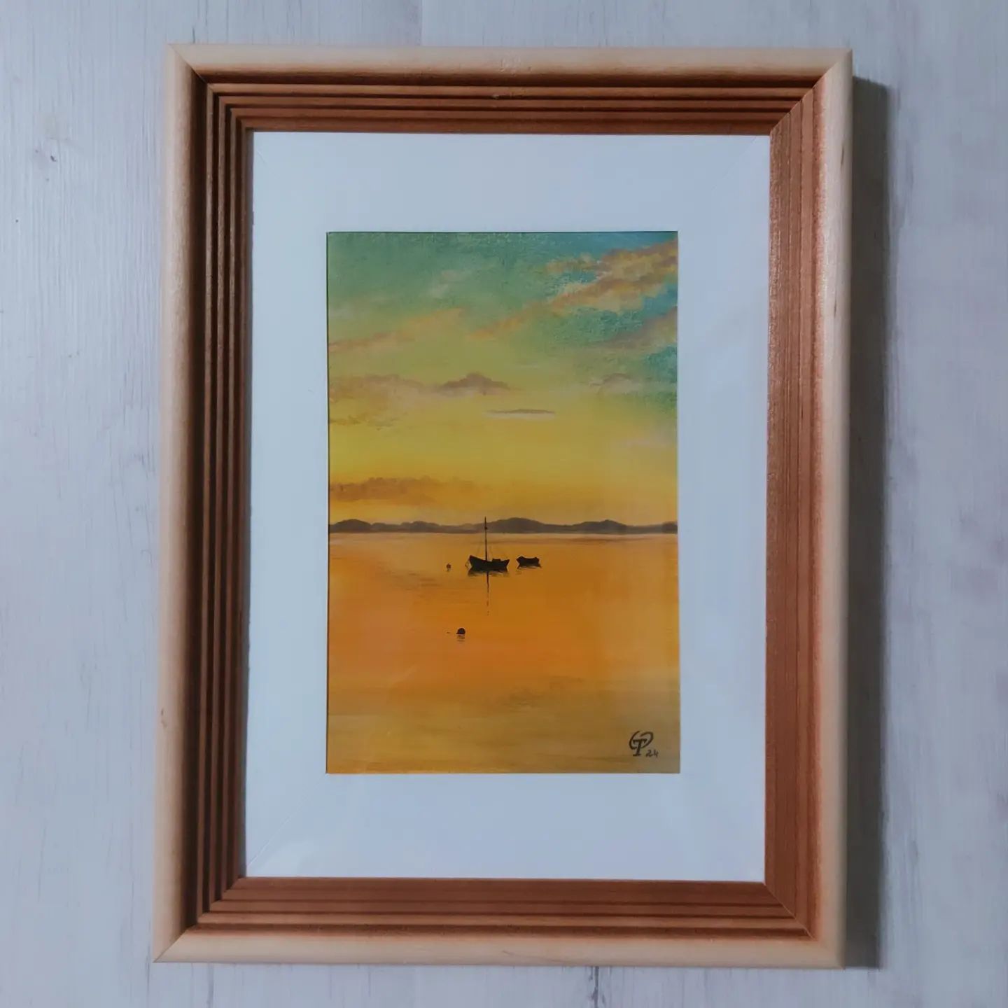 artist.lesya в LOOKY. #закат,#акрил,#пейзаж,#лодка,#рисую,#дзержинск,#нижнийновгород. #закат #акрил #пейза...