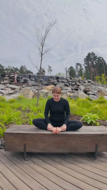 katyogalife в LOOKY. #БадхаКонасана,#лягущаябабочка,#йога,#пользаясаны,#зож,#асаны,#спорт,#yoga. 🧘БАДДХА КОНАСАНА ПО...