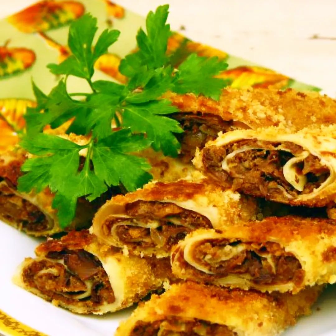 cafe_buch_ton в LOOKY. . Блинчики с грибами Ш...