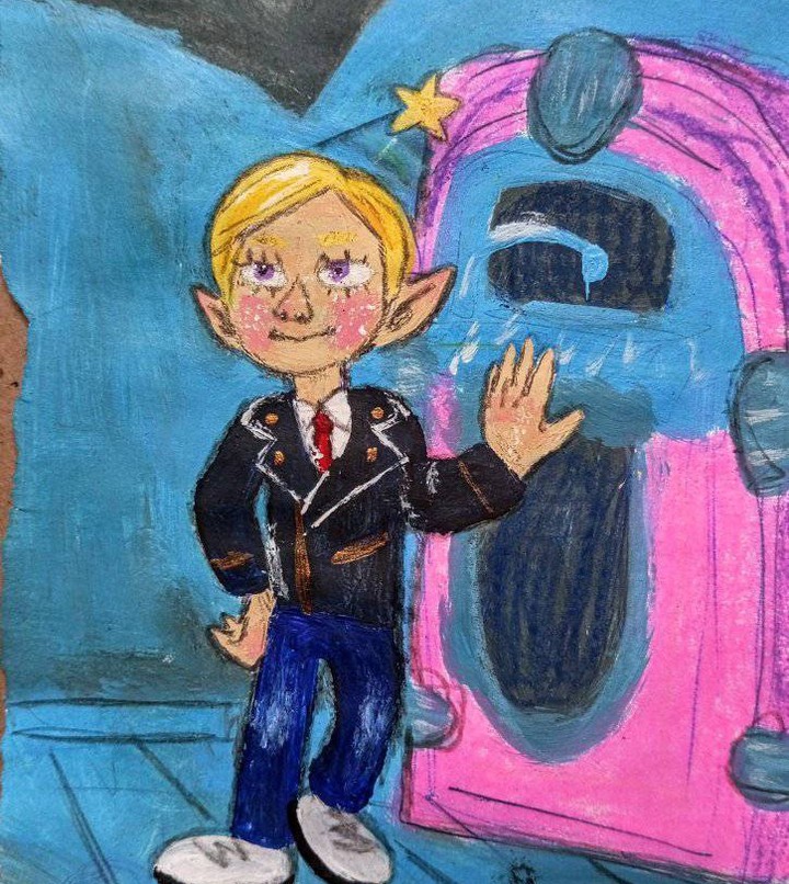 И вот ещё чудесныш!!!!!!! Я не можу, как же приятно его рисовать!!!!

Бумага а5, акрил, масляная пастель и угольный карандаш

#fairlyoddparents #рисунковство@mast.e.r.skaya #традишка #traditionaldrawing #арт #art
