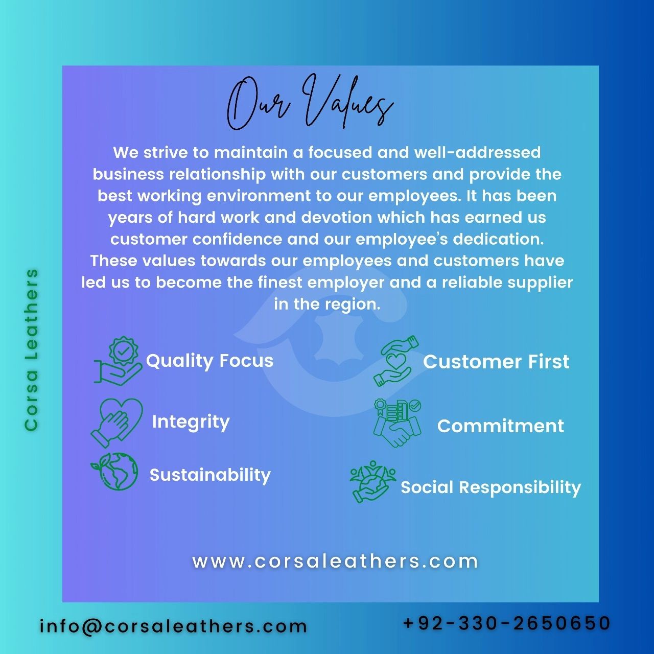 corsaleathers в LOOKY. #nosvaleurs
#unserewerte
#nossosvalores
#onzewaarden
#naszewartości
#우리의가치
#voresværdier
#нашиценности
#valorilenoastre
#нашіцінності. Our Values 

#corsal...