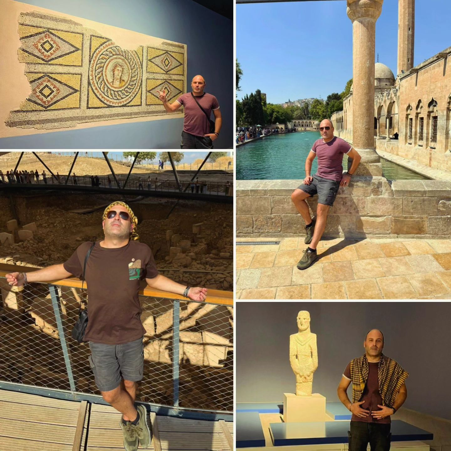 güneydoğu turu🤠 @zeugma_muze @balikligol @urfamuzesi @gobeklitepe wt @bulut_ahmet47 #urfaadamı #zeugma #göbeklitepe .........
