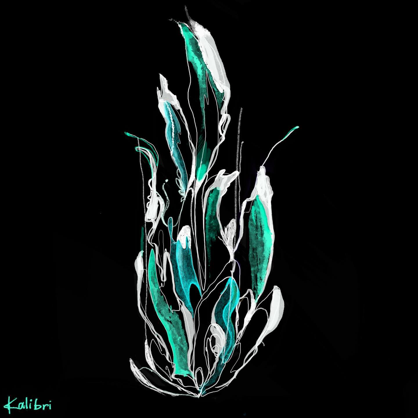 ravellarom в LOOKY. #цифроваяживопись,#графика,#artist,#blueblack,#watergrass. Water Grass🌊🖤🌿

*...