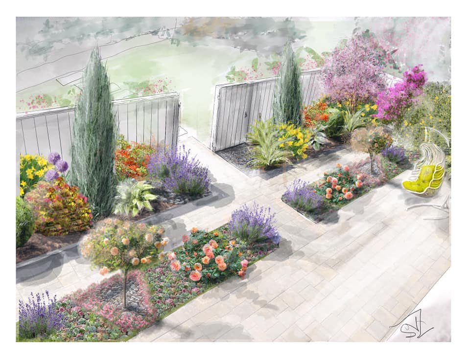 lanasketching в LOOKY. . Project of Backyard ...