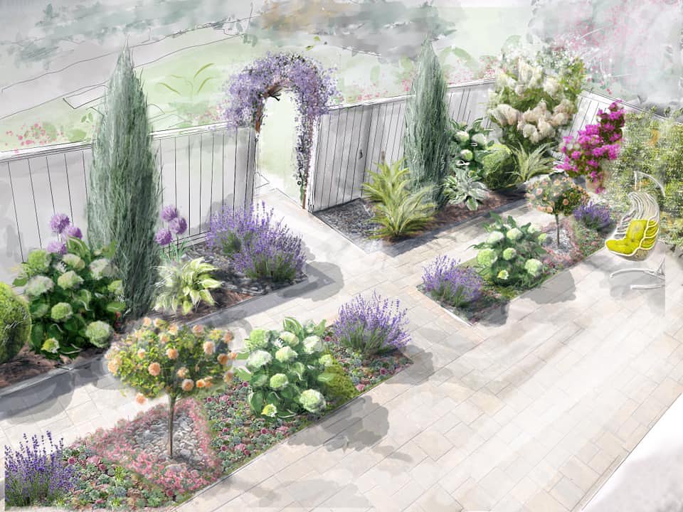 lanasketching в LOOKY. . Project of Backyard ...