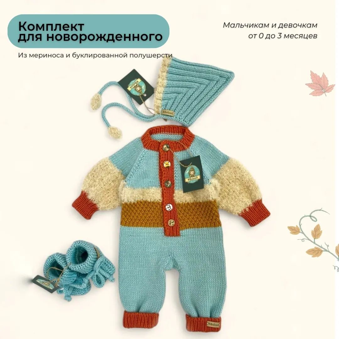 nibulosa_knit в LOOKY. #вязаниедлядетей,#вяжуназаказ,#вязаниеспицами,#вязание,#вязанаямода,#вяжудетям. КОМПЛЕКТ ДЛЯ НОВОРОЖ...