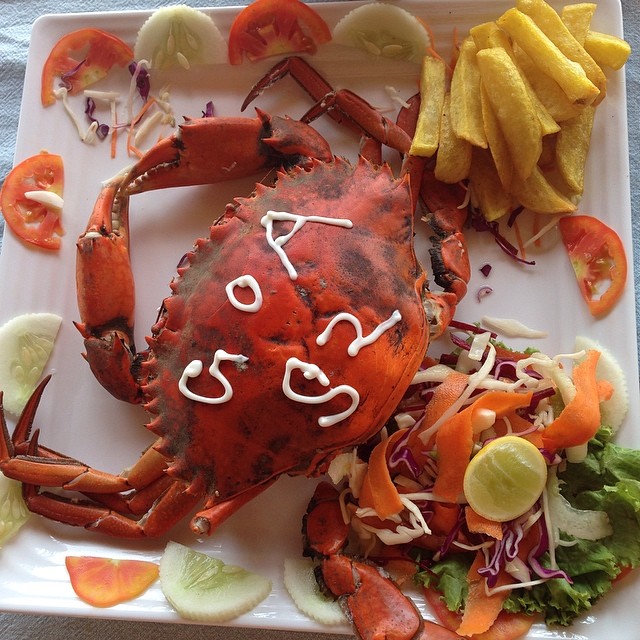alientoruso в LOOKY — Present from the chief #crab не фоткала еду давно, но тут не