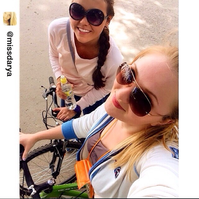 rimmimimi в LOOKY — Дарья выгуляла меня на велосипедушке☺️ Repost from @missdary