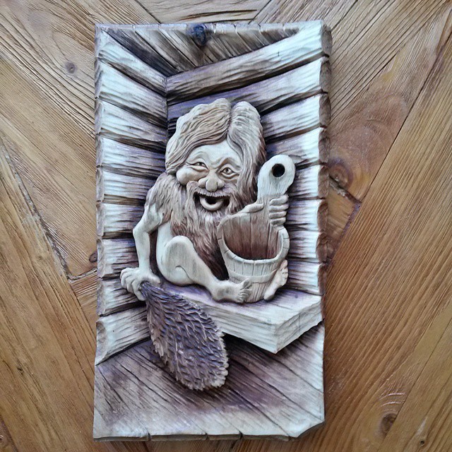 derevo.inter.er в LOOKY — #ПАННО #Банщик. #Handmade #wood