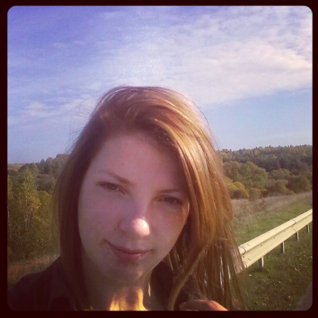 katyadenush в LOOKY — По дороге дамой #природа #небо #путь #солнышко