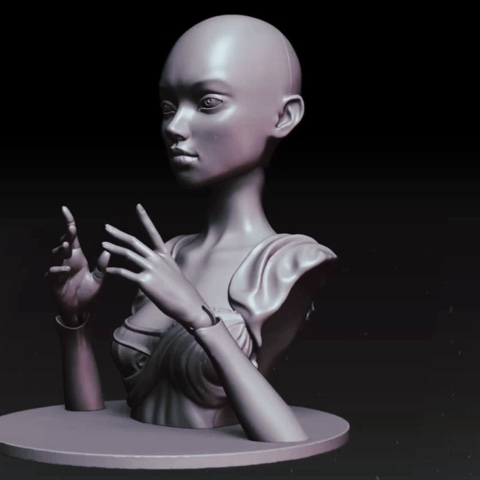 lofo_mi в LOOKY. #zbrush,#бюст,#бжд,#творчество,#процесс. #zbrush #бюст #бжд #...