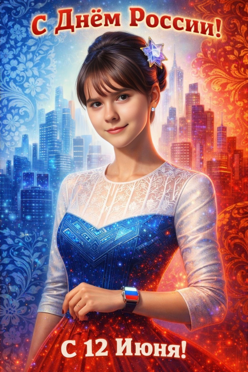 С ДНЁМ РОССИИ!   Счастья, мира и добра 🤍💙❤️