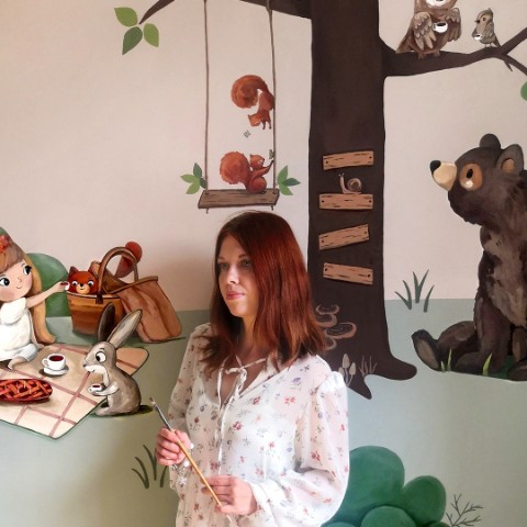 Евгения_Рисую для детских_Принты в LOOKY. #росписьстен,#вдетскую. Меня зовут Евгения. ...