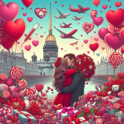 kornishon_konnery в LOOKY. #ии,#валентин. День святого Валенти...