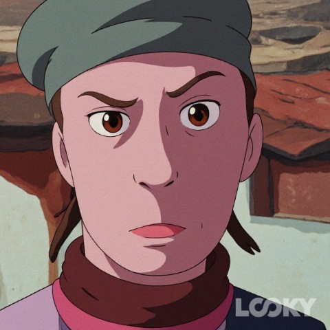Сергей Сергеевич Попов в LOOKY. #Студия_Гибли,#LOOKY_нейронка. #Студия_Гибли #LOOKY...
