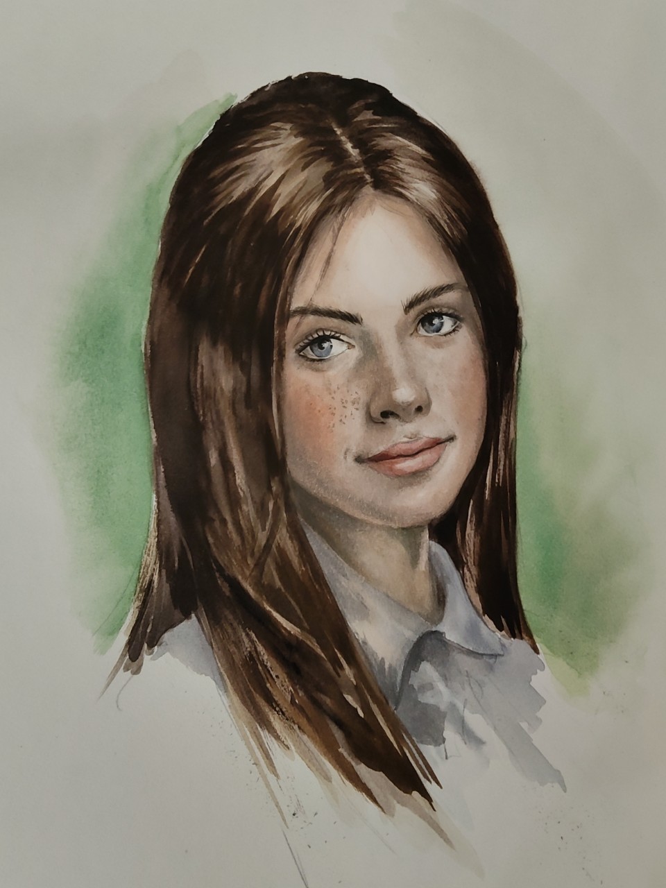 Christina в LOOKY — Девушка с веснушками #
Портрет [#портретакварелью ](портрета