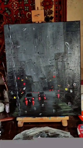 helga_kras в LOOKY. #холст,#акрил,#картина,#творчество,#искусство,#дождь,#капли,#art,#creative,#artist,#painting. #холст #акрил #карти...