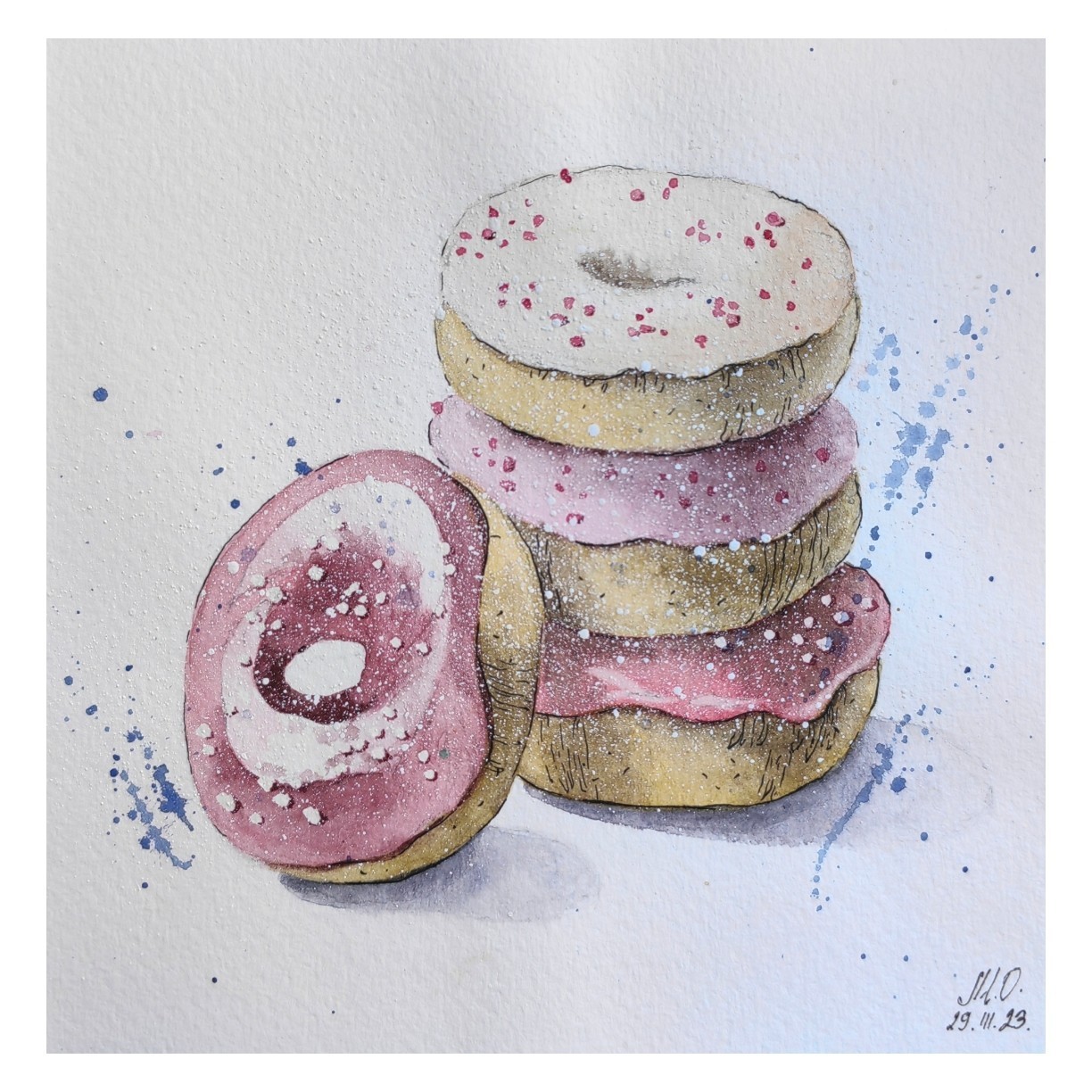Скетч🍩 по уроку "Художник онлайн".
Нашла в скетчбуке неопубликованные рисунки. Покажу их. Из свежего только новогодняя тематика. Рановато ей ленту забивать. Пока думаем о море и пальмах🏖️.




[#художниконлайн](художниконлайн) #скетч [#акварель](акварель) [#акварельныйрисунок](акварельныйрисунок) [#пончики](пончики) [#фудскетчинг](фудскетчинг) #набрызгиакварелью #учусьрисовать #скетчбук [#малевичъ](малевичъ) 
