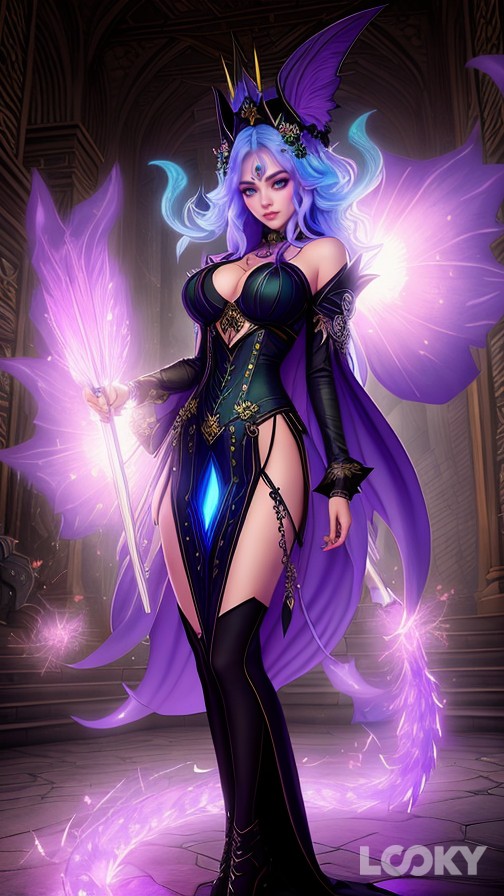 #Фэнтези #Киберпанк #LOOKY_нейронка #лилит [#guardiantales](guardiantales) 