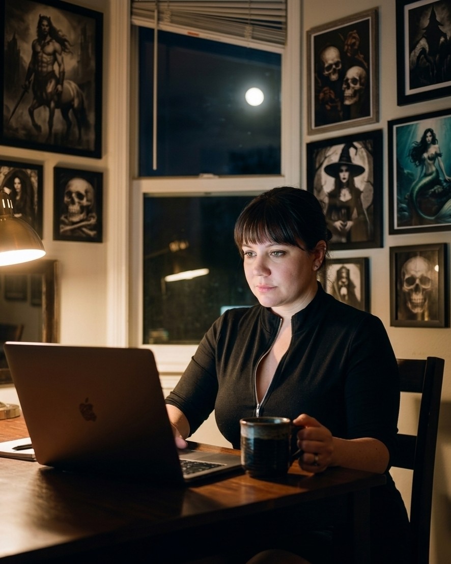 Я не очень понимаю, как работают нейросети изнутри. Меня, в принципе, в жизни удивляют самые простые вещи: типа «о, дверь сама открылась - вот это технологии!» 😅

Сюда буду кидать свои генерации - что сделала с ИИ, пока пила кофе. И мысли свои тоже.

Я не эксперт, и без меня полно. Я не блогер, а блохер :)

Просто хочу делиться тем, что мне нравится.

Добро пожаловать в мой ИИ-беспредел 🤖 Будет очень странно, очень темно, с капелькой света в конце тоннеля.

[#lokky ](lokky)[#искусственныйинтеллект ](искусственныйинтеллект)[#нейросети ](нейросети)[#готика ](готика)[#эстетика ](эстетика)[#темныйстиль ](темныйстиль)#иибеспредел #annaznaetnet
