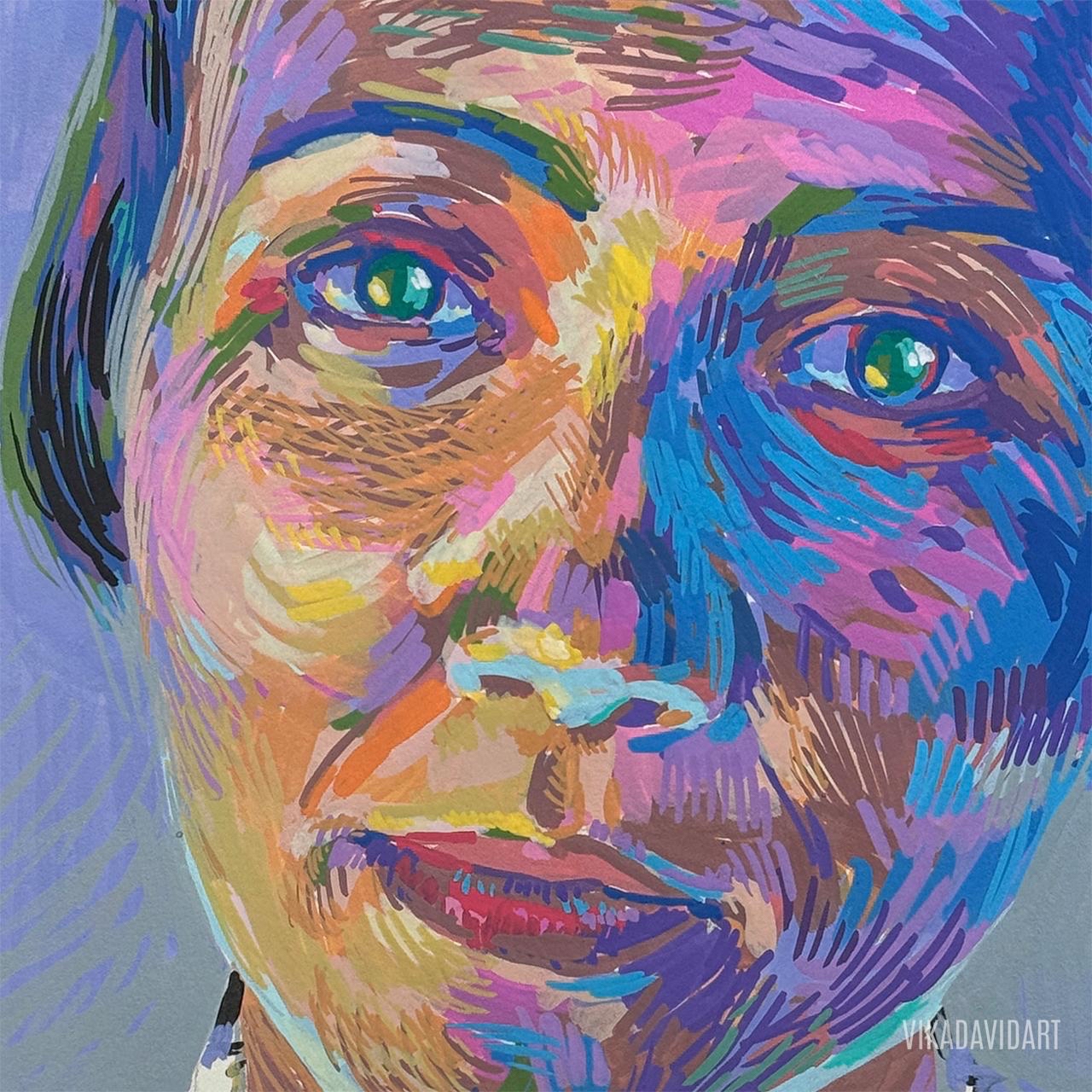 Вета в неоне

19,7х19,7 см, бумага, акрил. Москва, 2025 #vikadavidart