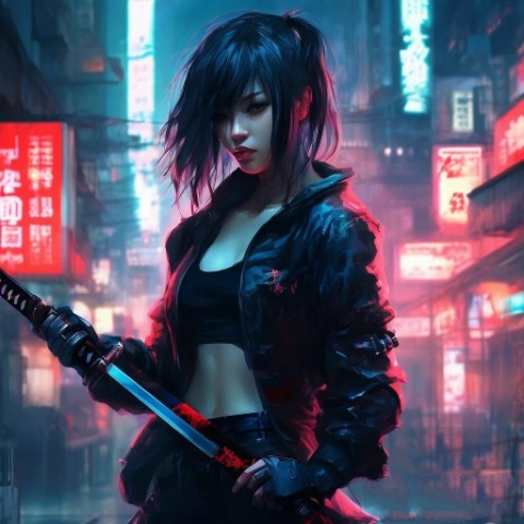 AiD - _- в LOOKY. #киберпанк,#девушка,#Япония,#cyberpunk,#Japan. #киберпанк #девушка ...
