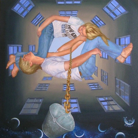 lizaray в LOOKY. #surreal,#surrealism,#Петербург,#желания,#колодец,#painting,#LisaRay,#сюрреализм,#ЛизаРэй,#живопись,#картины,#художник,#art,#креатив,#современныехудожники,#современныйсюрреализм,#дворколодец,#мечты,#надежда,#чудо,#двое,#семья,#любовь,#невесомость. Лиза Рэй – Колодец и...