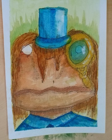 artvoron в LOOKY. #artist,#artvoron,#frogs,#лягушки,#жабки. Новый портретик жабо...
