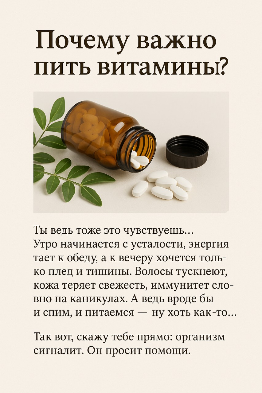 victoria_sw2024 в LOOKY — 🌿 Почему важно пить витамины?
⠀
Ты ведь тоже это чувствуешь