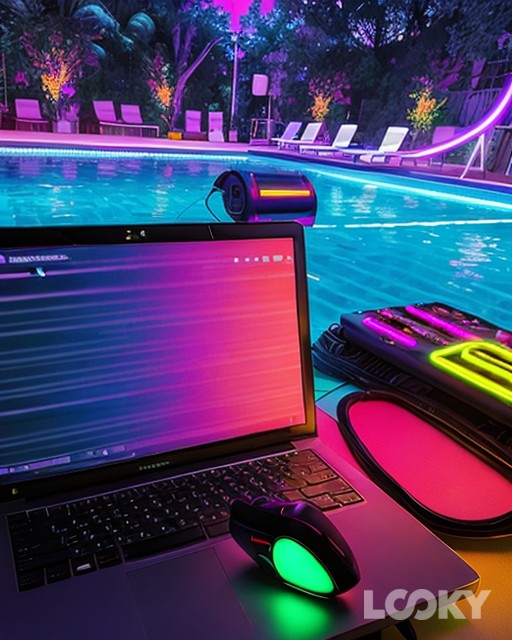 Ilia в LOOKY — #Neon #pool #work #relax